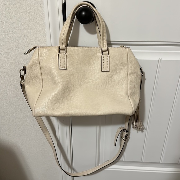 Cream Colored Kate Spade Purse with across Body Strap - Picture 2 of 6